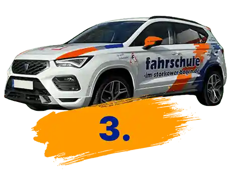 Schritt 3 – Paxisfahrstunden nehmen und Prüfung absolvieren in der Fahrschule im Storkower Bogen in Berlin-Lichtenberg